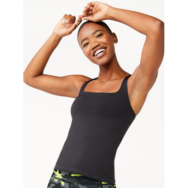 Love & Sports Women's Criss Cross Back Tank Top - Walmart.com | Walmart (US)