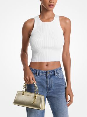 Cynthia Small Metallic Leather Crossbody Bag | Michael Kors (UK)