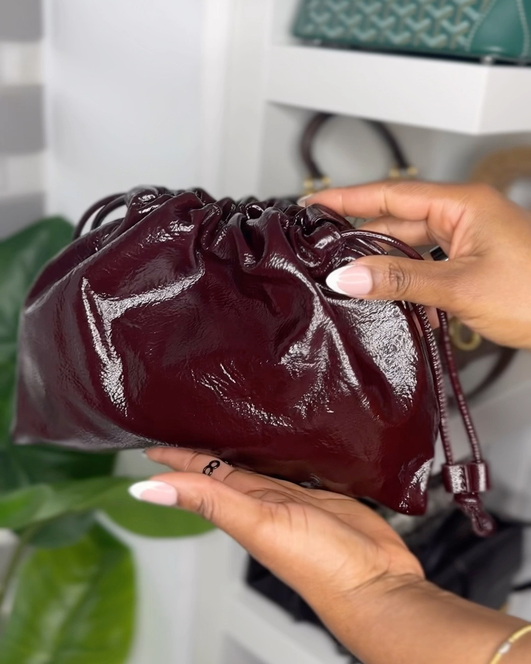 Beautiful Bordeaux color, High-Quality Leather Mini Clutch Bag. 

#LTKbag #LTKuk #LTKstyletip