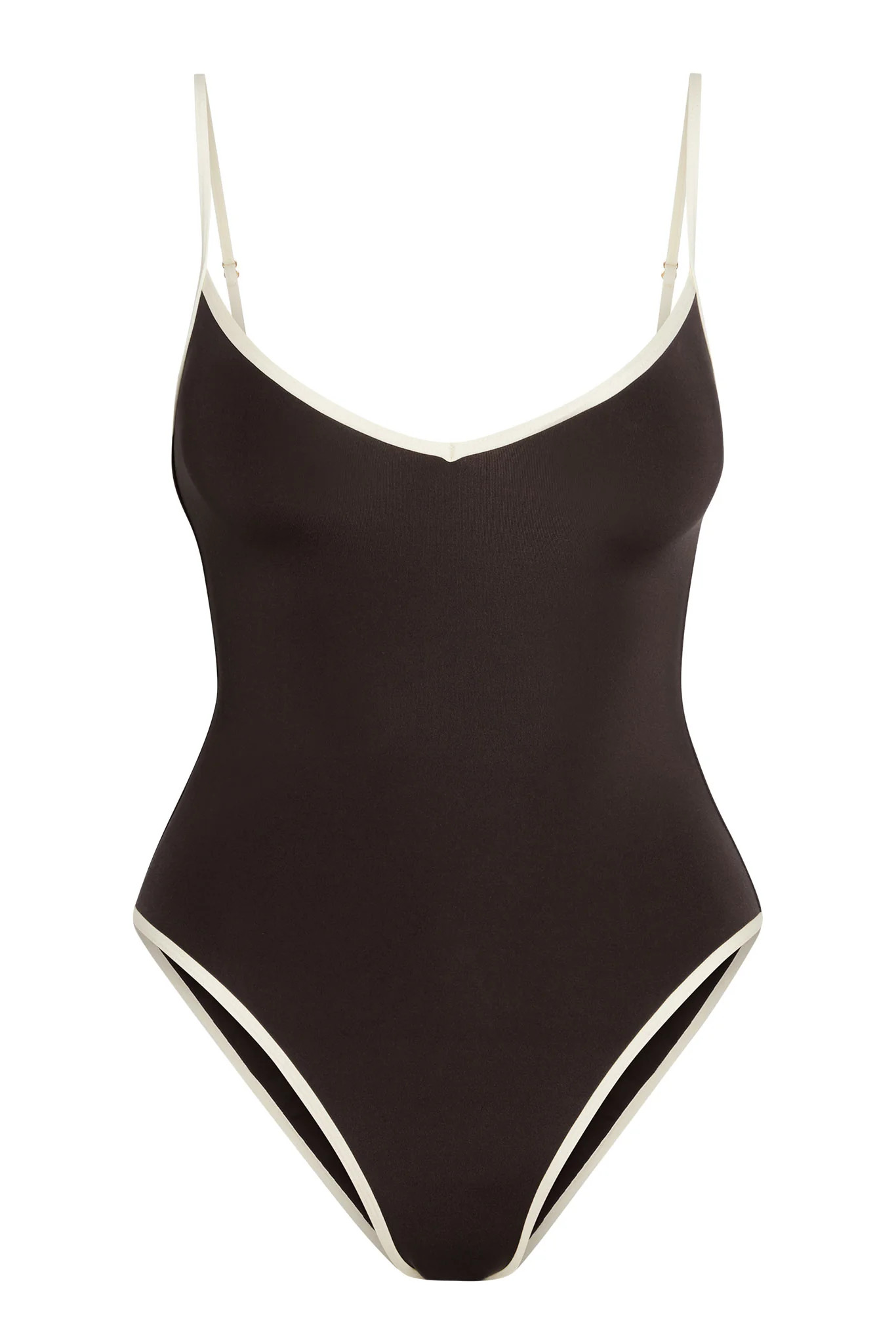 Ravello One Piece - Espresso/Ivory | Monday Swimwear