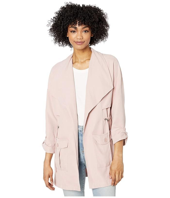 Microfiber Trench with Drape Front | Zappos
