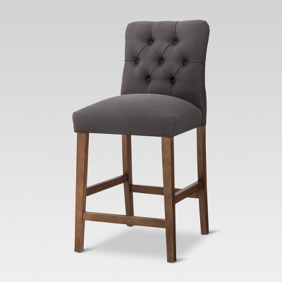 Brookline Tufted 24" Counter Stool - Chestnut Wood Finish - Threshold™ | Target
