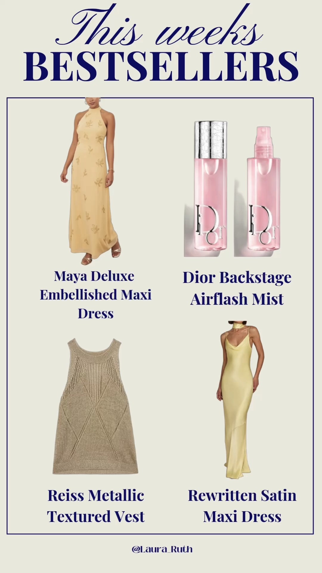 Your weekly favourites and bestsellers from butter yellow to the best setting spray! wedding guest dresses, summer beauty 

 #LTKsummer #LTKwedding #LTKdresses