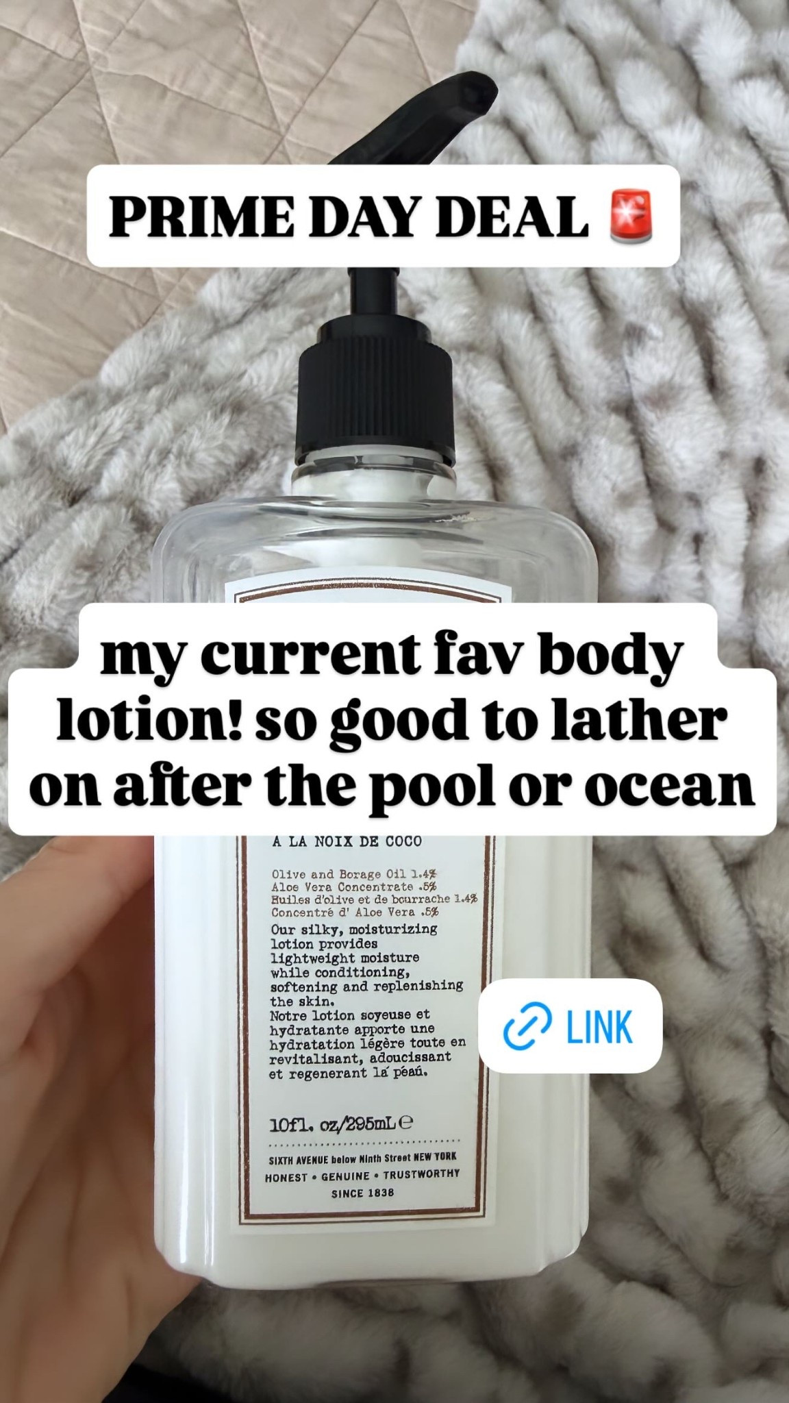 PRIME DAY DEAL 🚨 my current fav body lotion! so good to lather on after the pool or ocean
