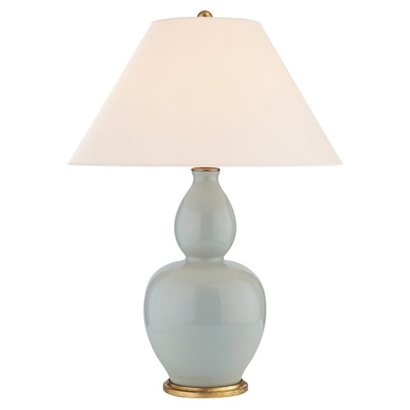 Yue Double-Gourd Table Lamp, Ice Blue Porcelain | One Kings Lane