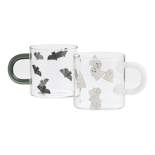 Modern Halloween Borosilicate Glass Mug with Colored Handle by World Market | World Market