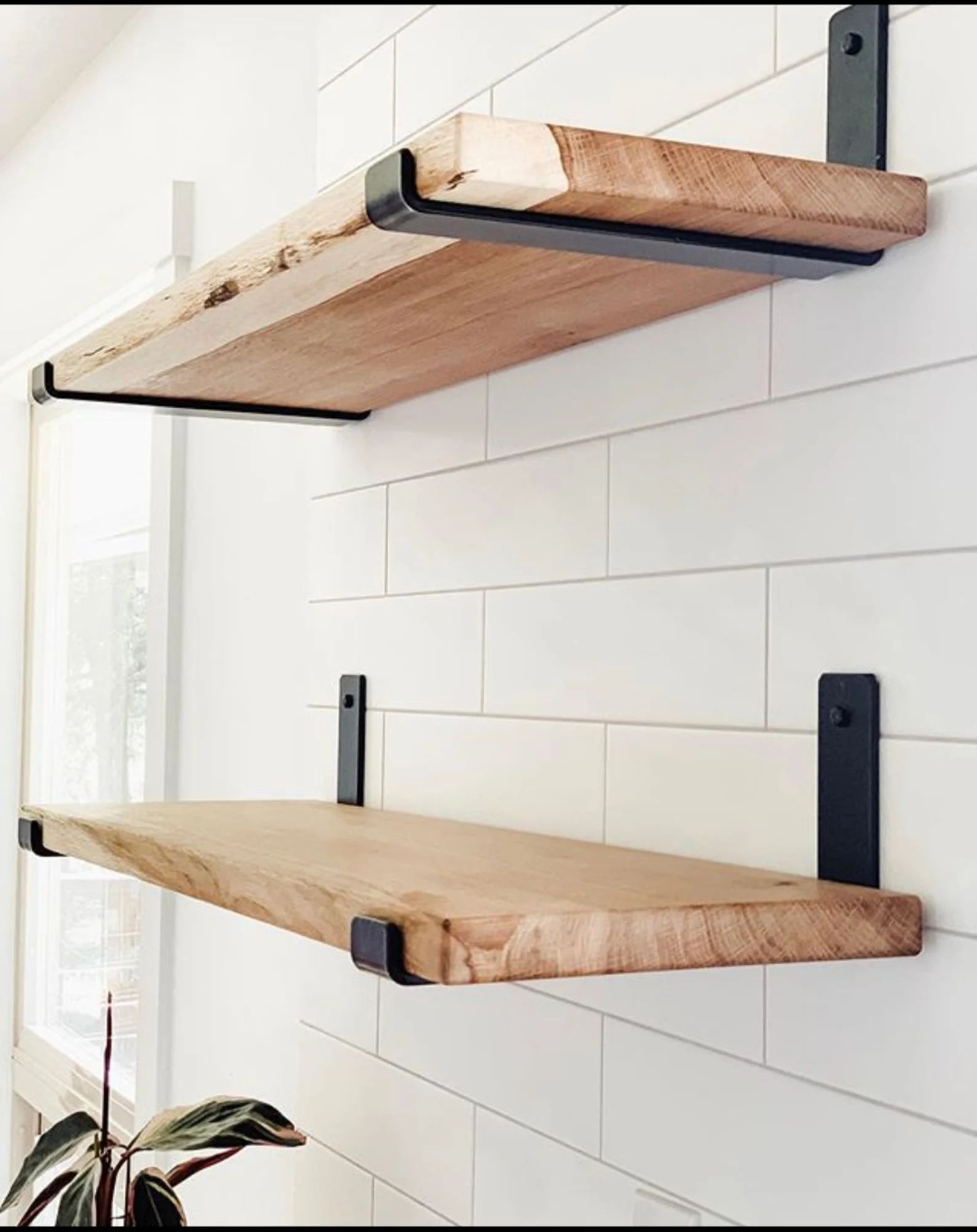 Decorative Wall Shelf Set of 2 Wooden Shelves Floating | Etsy | Etsy (US)