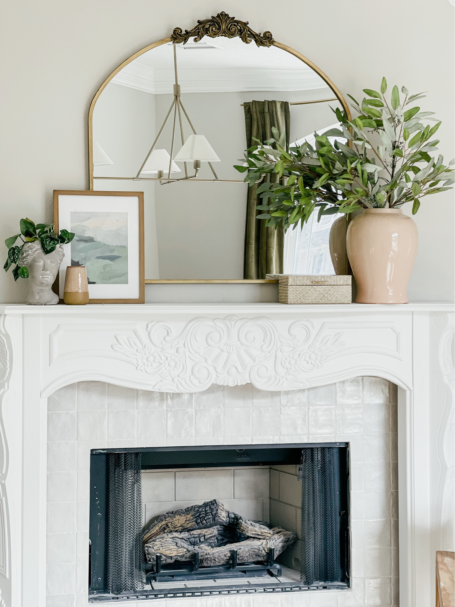 Valentines mantle decor! Vase mirror art planter ! #anthropologie #thebloomingnest 

#LTKFind #LTKSeasonal #LTKhome