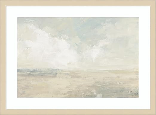Amanti Art Framed Wall Art Print 19x25 Sky and Sand Crop by Julia Purinton, Abstract Wall Art, Mo... | Amazon (US)