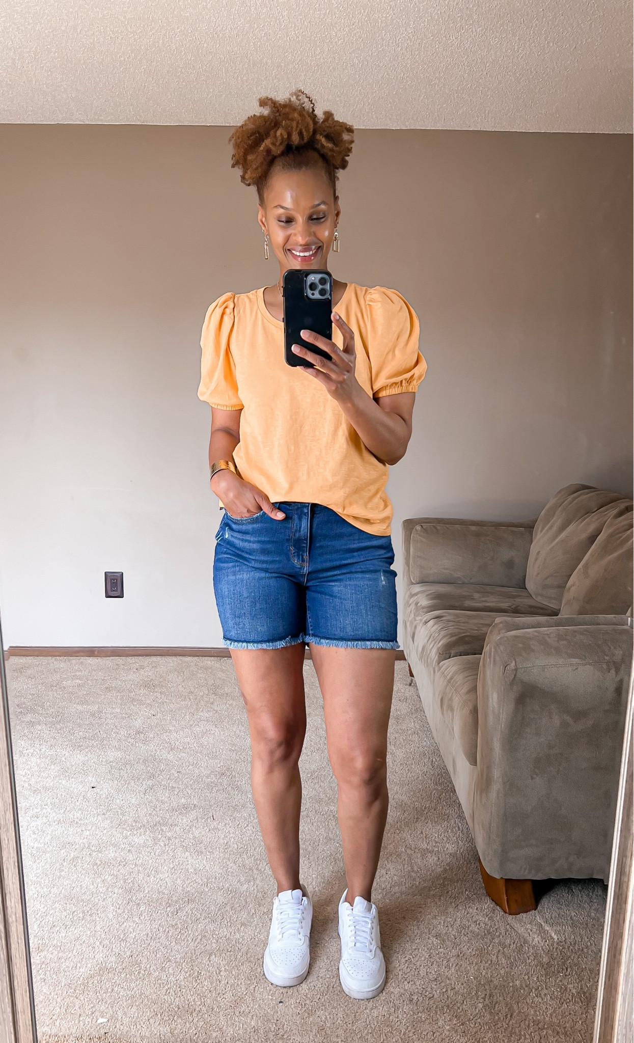 Getting ready for shorts season. Budget friendly mid length shorts that are great for tall girls.

#LTKSeasonal #LTKsalealert