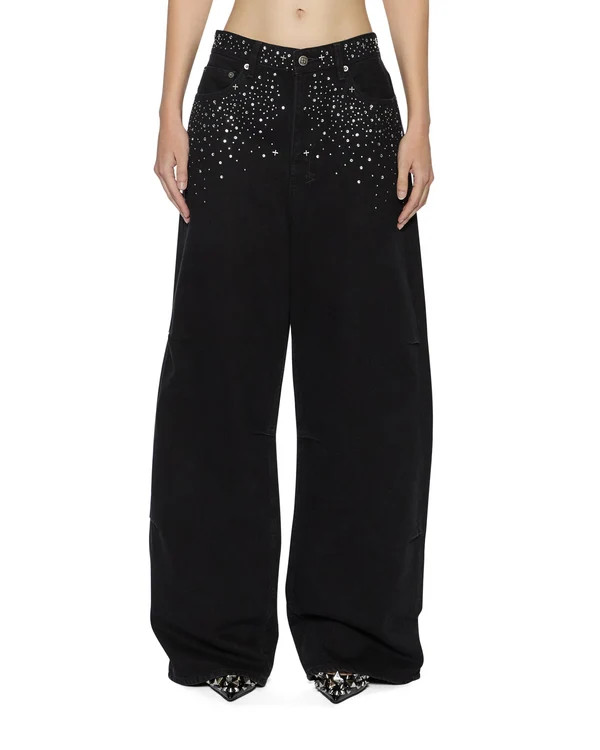 Womens Ksuper Renaissance Jet Black Baggy Denim Jeans  | Ksubi ++ | Ksubi (AU)