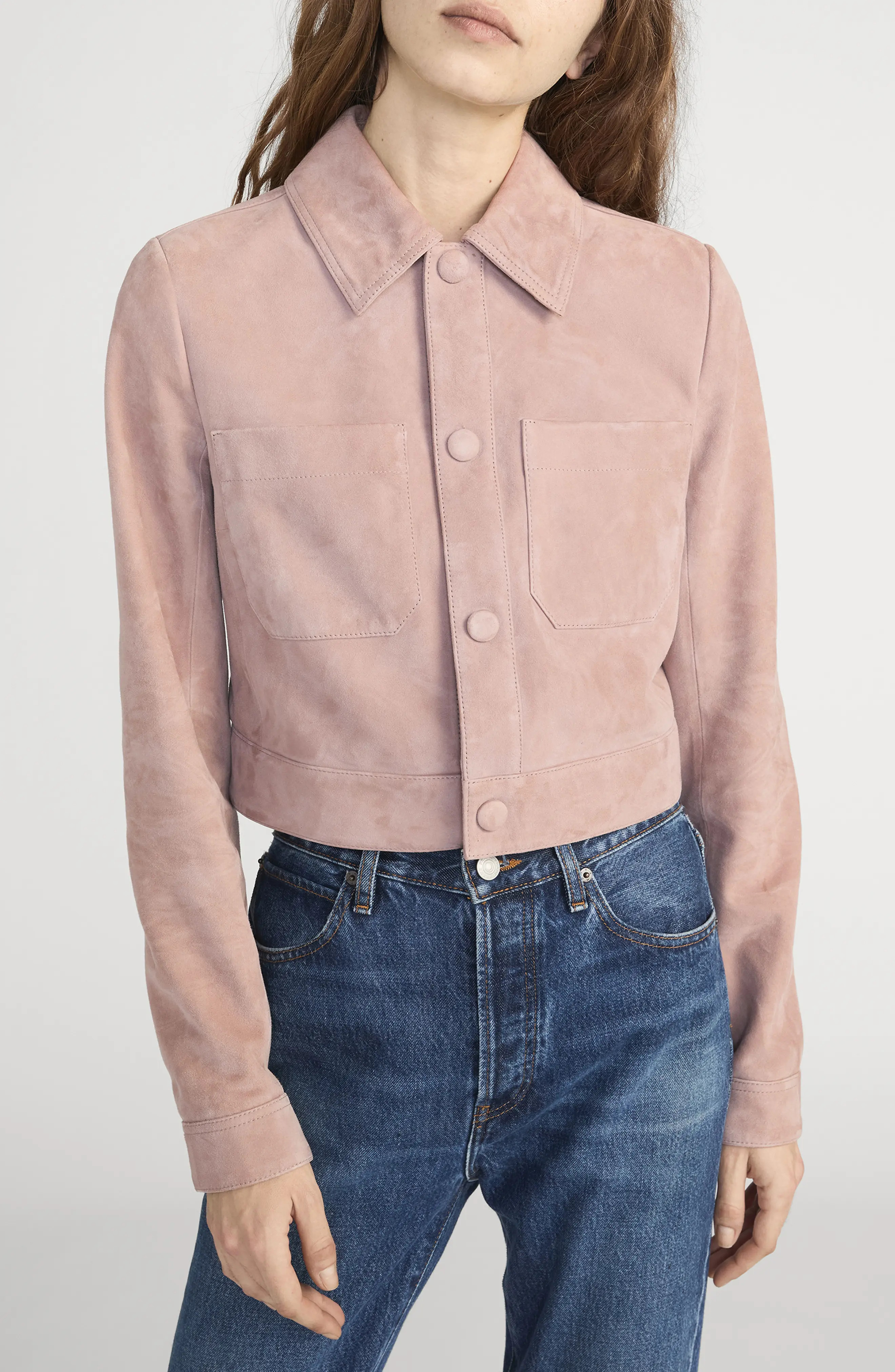 FRAME The Small Suede Jacket (Women) | Nordstrom | Nordstrom