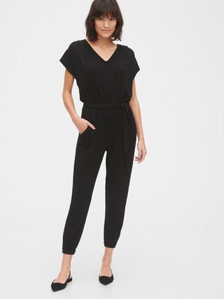 Softspun V-Neck Jumpsuit | Gap (US)