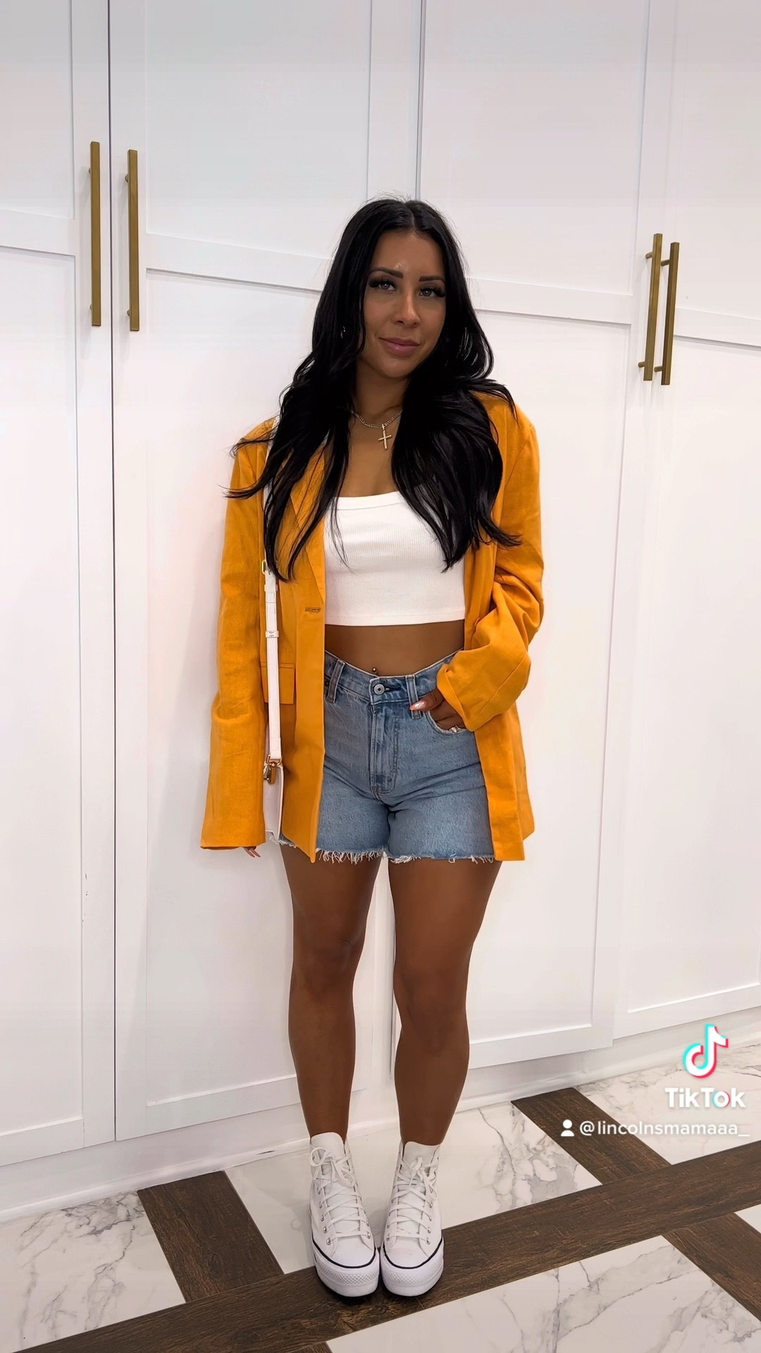 Pop of color! Shorts are full coverage, I love this style, I have them in several washes!! Mommy approved. 

Tank is XS
Blazer is small

Easter Dress
Taylor Swift Outfit
Spring Dress
Easter Outfit
Maternity
Nashville Outfit
Country Concert
Vacation Outfit
Swim
Dresses
Cargo pants
Sandals 
Spring fashion
Spring outfits

#liketkit 


Denim shorts
Abercrombie shorts
Dad shorts
Platform converse
Spring outfit inspo 

#liketkit 

#LTKshoecrush #LTKGiftGuide #LTKstyletip #LTKfit #LTKcurves #LTKstyletip #LTKunder50 #LTKSeasonal #LTKFind