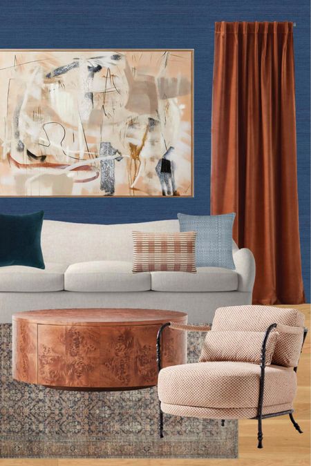 Eclectic modern living room virtual interior design that’s shoppable. 

#LTKFind #LTKhome