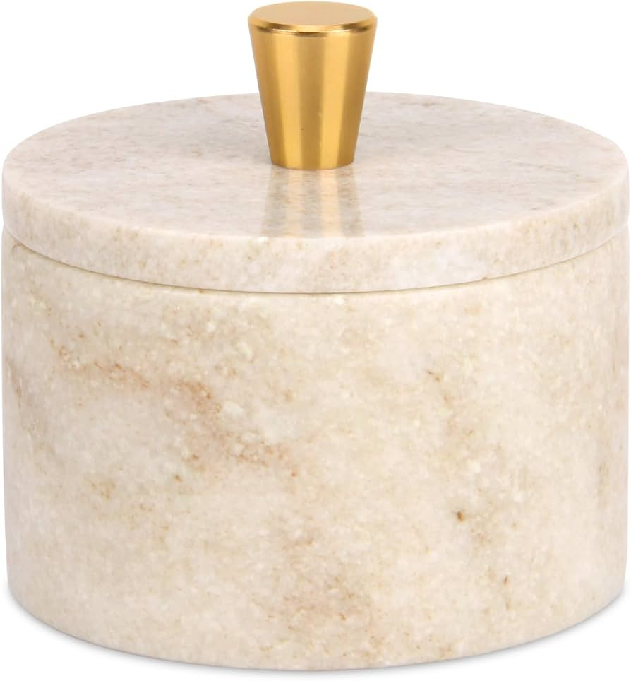 Marble Salt Cellar with Lid, Viva Jade, 4 inch | Amazon (US)