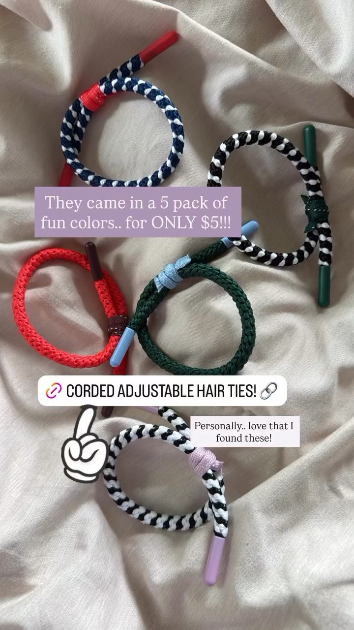 These hair ties are like no other! Very cool. Adjustable and cute. We love functional and adorable

#LTKmomlife #LTKselfcare #LTKBeauty