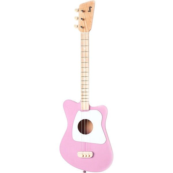 Mini 3-String Guitar, Pink - Loog Guitars Musical | Maisonette | Maisonette