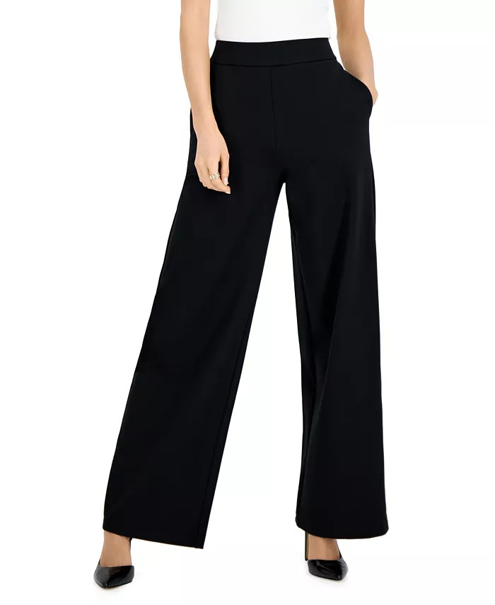 Women's High-Rise Wide-Leg Pants, Created for Macy's | Macy's