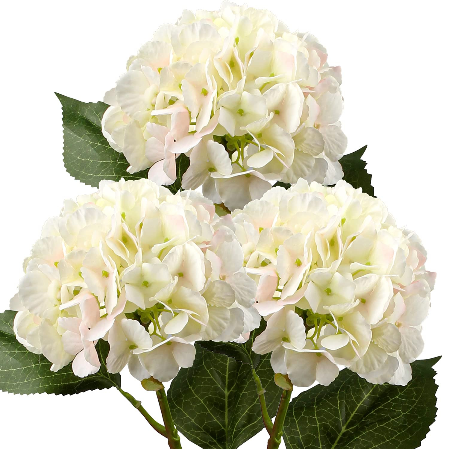 DILATATA 21" Artificial Hydrangea Long Stems Silk Hydrangea Flowers for Home Table Centerpieces F... | Amazon (US)