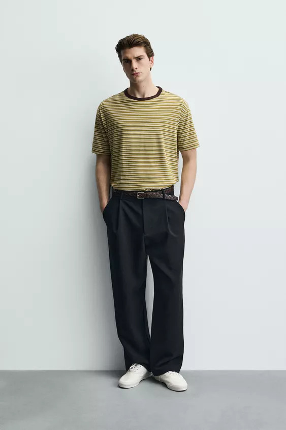 REGULAR FIT STRIPED T-SHIRT | Zara US