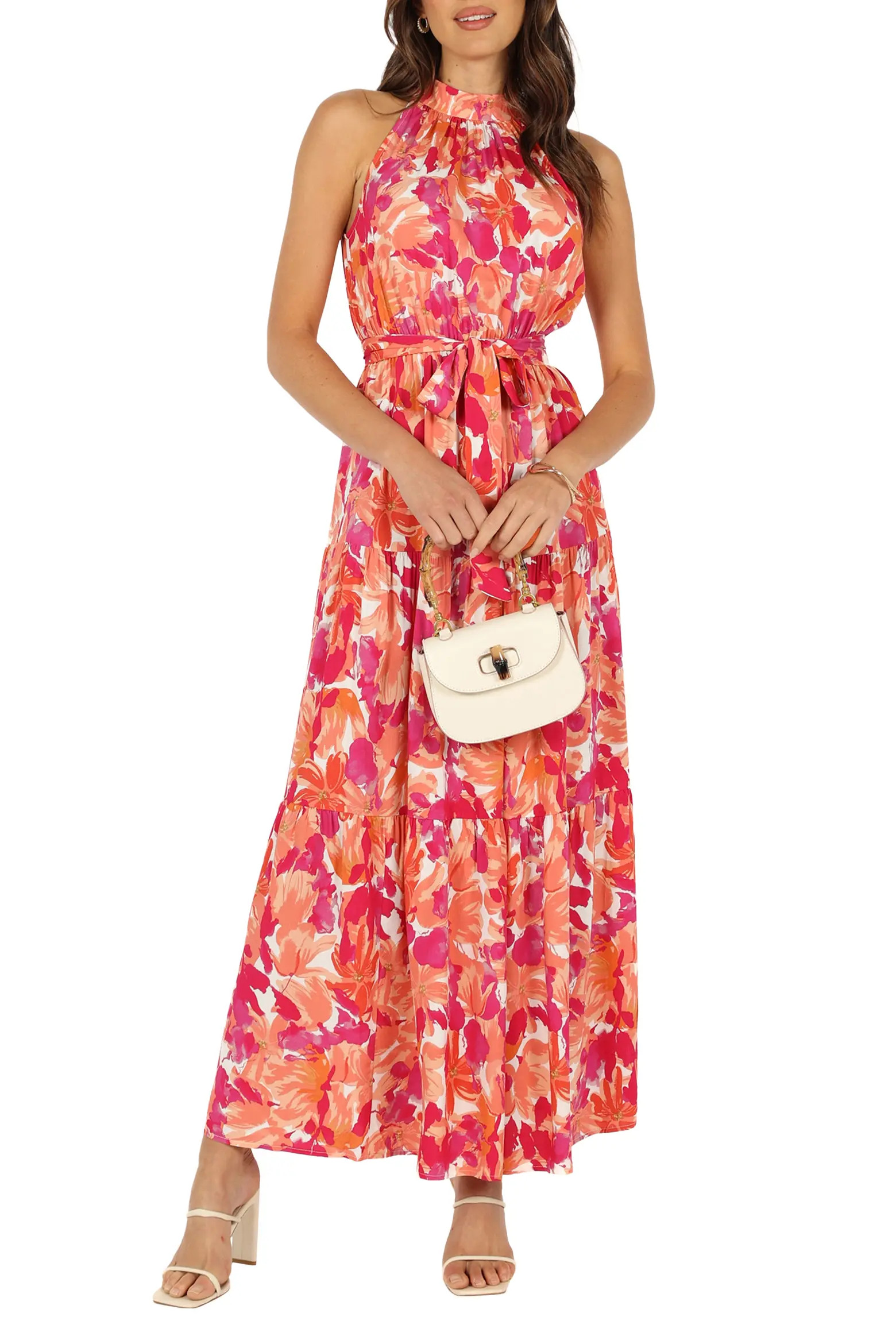 Caroline Floral Mock Neck Maxi Dress (Women) | Nordstrom | Nordstrom