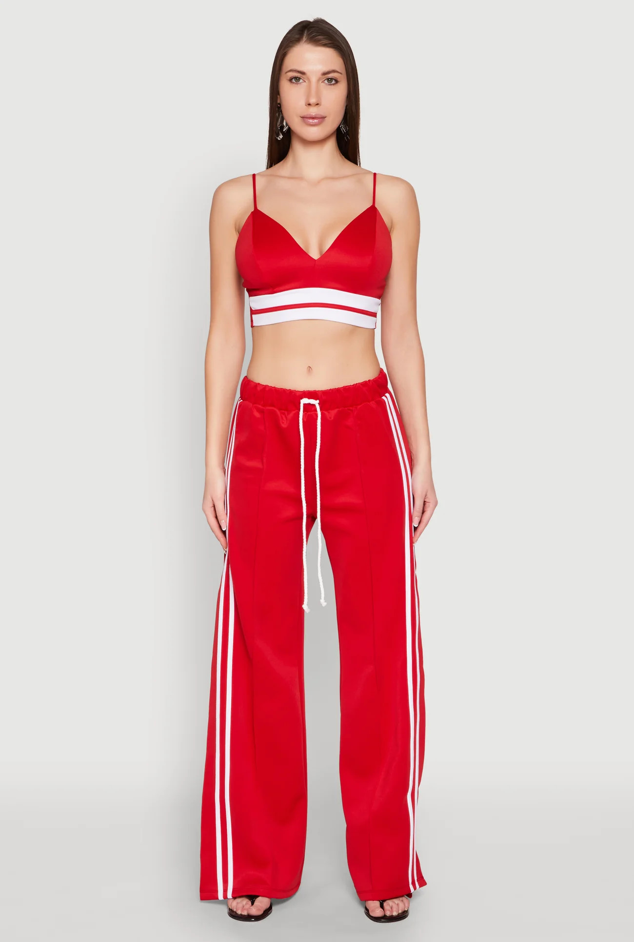 Varsity Stripe Detail Bralette | Rainbow Shops