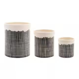 Black & White Vase Set, 5"", 7.25"" & 9.25"" By Melrose | Michaels® | Michaels Stores