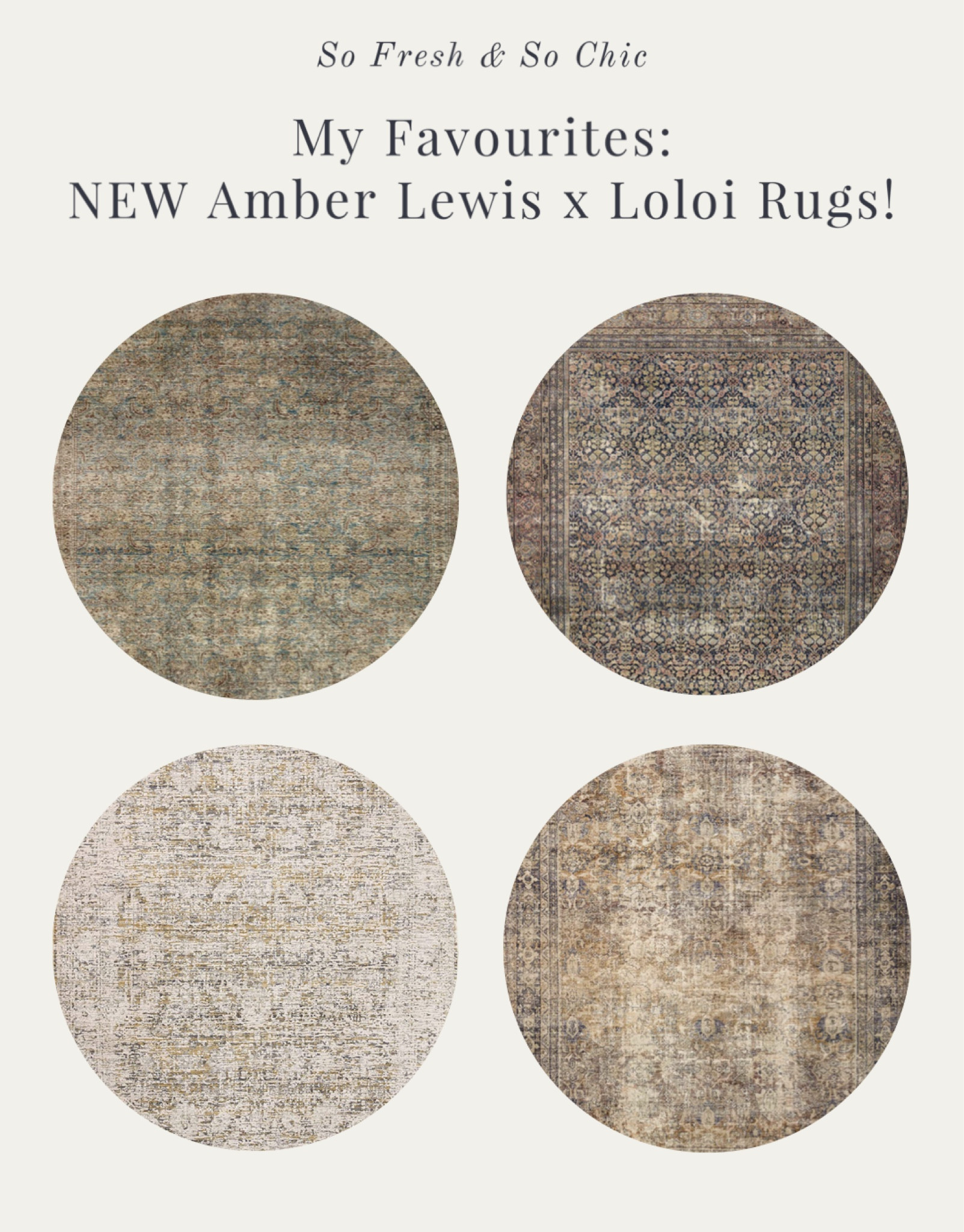 NEW! Two new rug collections from Amber Lewis x Loloi are here and they’re gorgeous! Here are four of my favourites!
-
Loloi rugs - Amber Lewis Loloi - Amazon Home - area rugs - large rugs - living room rugs - bedroom rugs - polyester rugs - affordable home decor - affordable rugs - Fall home refresh 

#LTKhome #LTKSeasonal