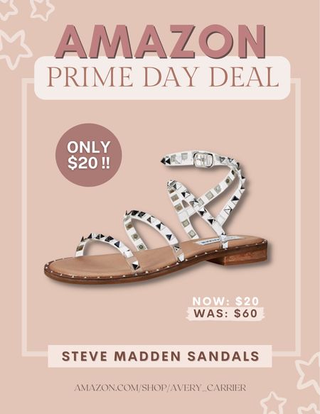 Amazon prime day deal // Steve Madden sandals only $20! 67% off!!

#LTKunder50 #LTKsalealert #LTKshoecrush