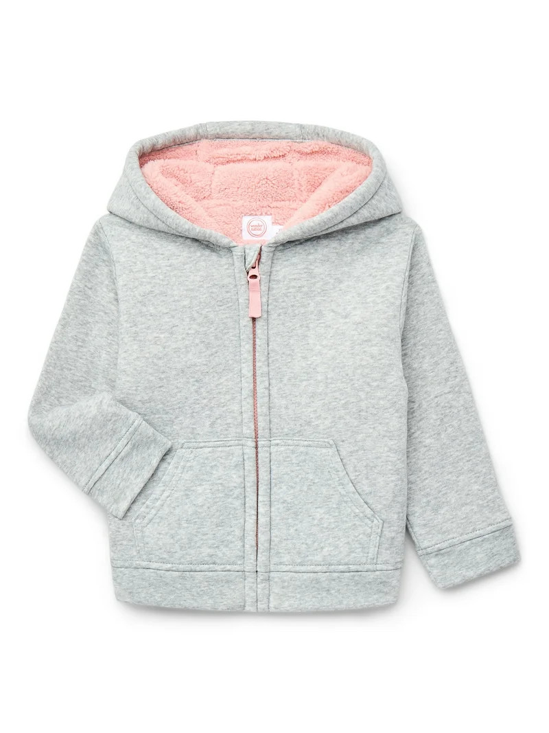 Wonder Nation Toddler Fleece Zip Hoodie, Size 12M-5T | Walmart (US)