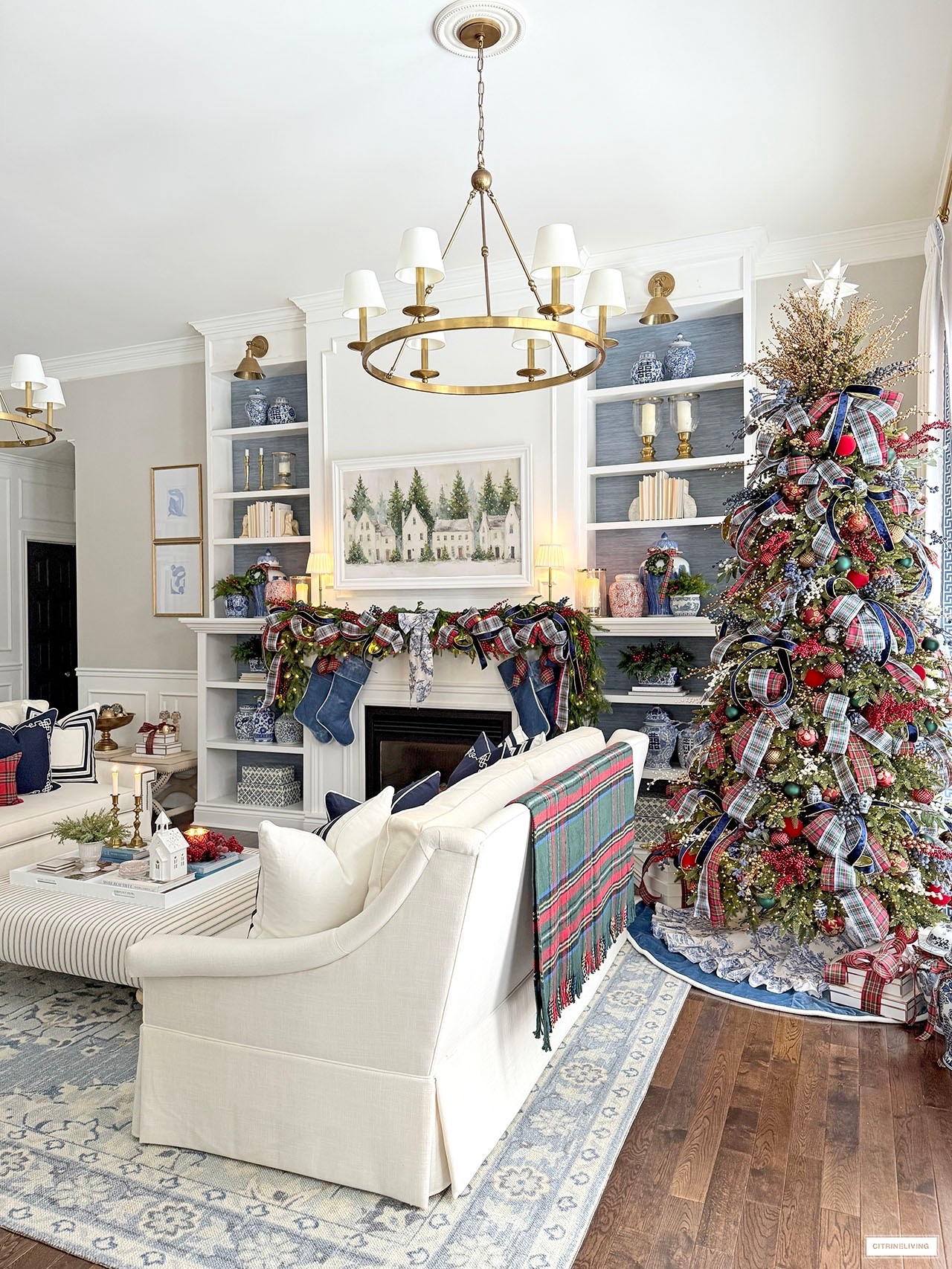 Classic Christmas living room decorating and tree!

#LTKHome #LTKHoliday #LTKSeasonal