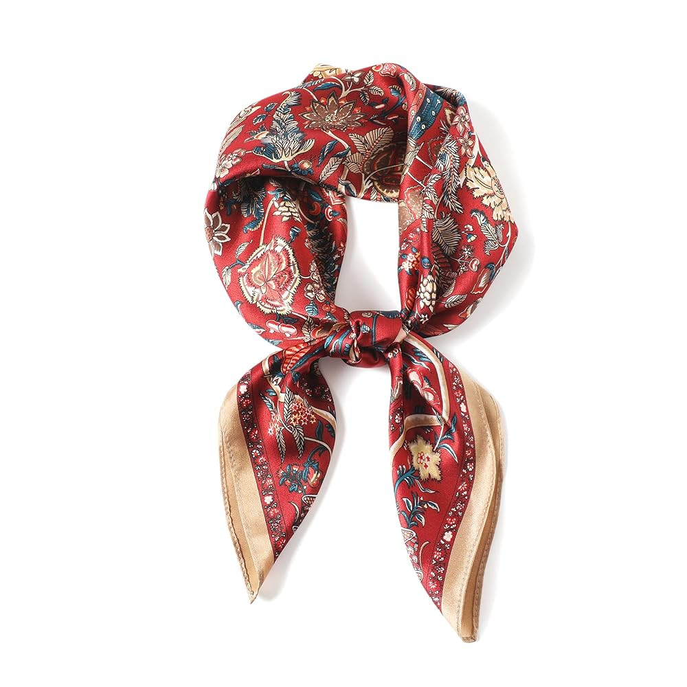 MEISEE 100% Pure Mulberry Silk Scarf 27"'x27(in) Square Scarf Head Scarf Neck scarf Headscarf for... | Amazon (US)