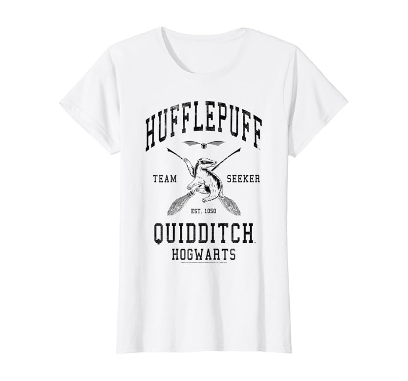 Harry Potter Hufflepuff Team Seeker Hogwarts Quidditch T-Shirt | Amazon (US)