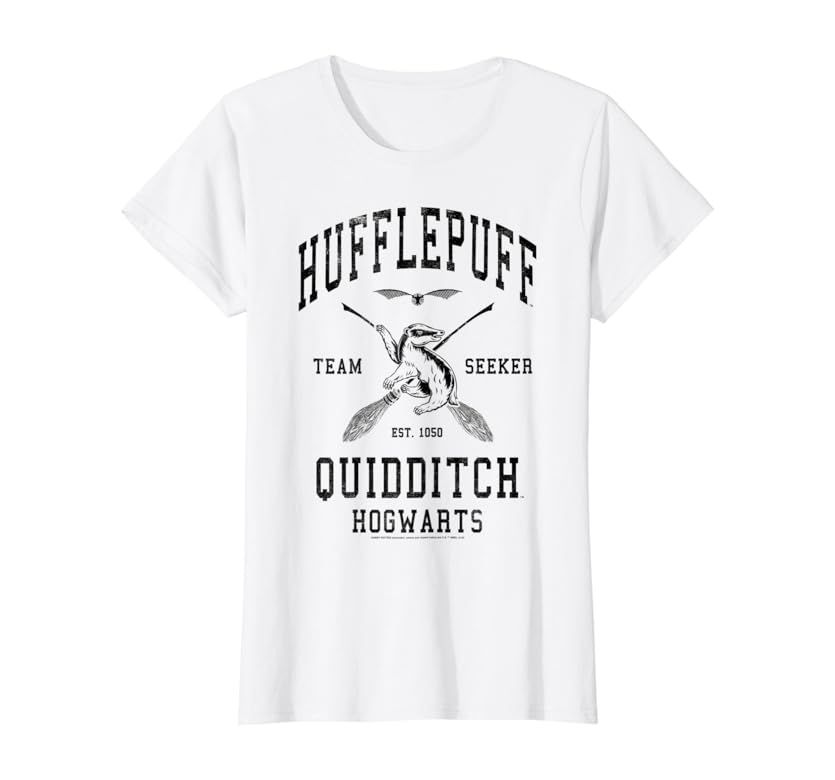Harry Potter Hufflepuff Team Seeker Hogwarts Quidditch T-Shirt | Amazon (US)