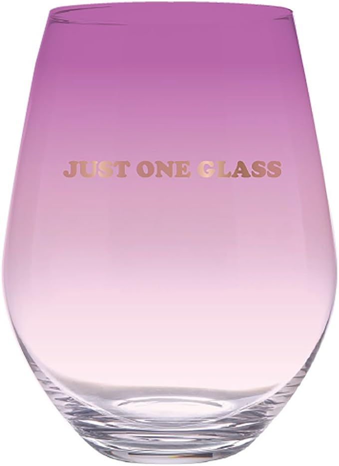 Creative Brands Slant Collections - Jumbo Stemless Wine Glass, 30-Ounce, Just One Glass,10-06308-... | Amazon (US)