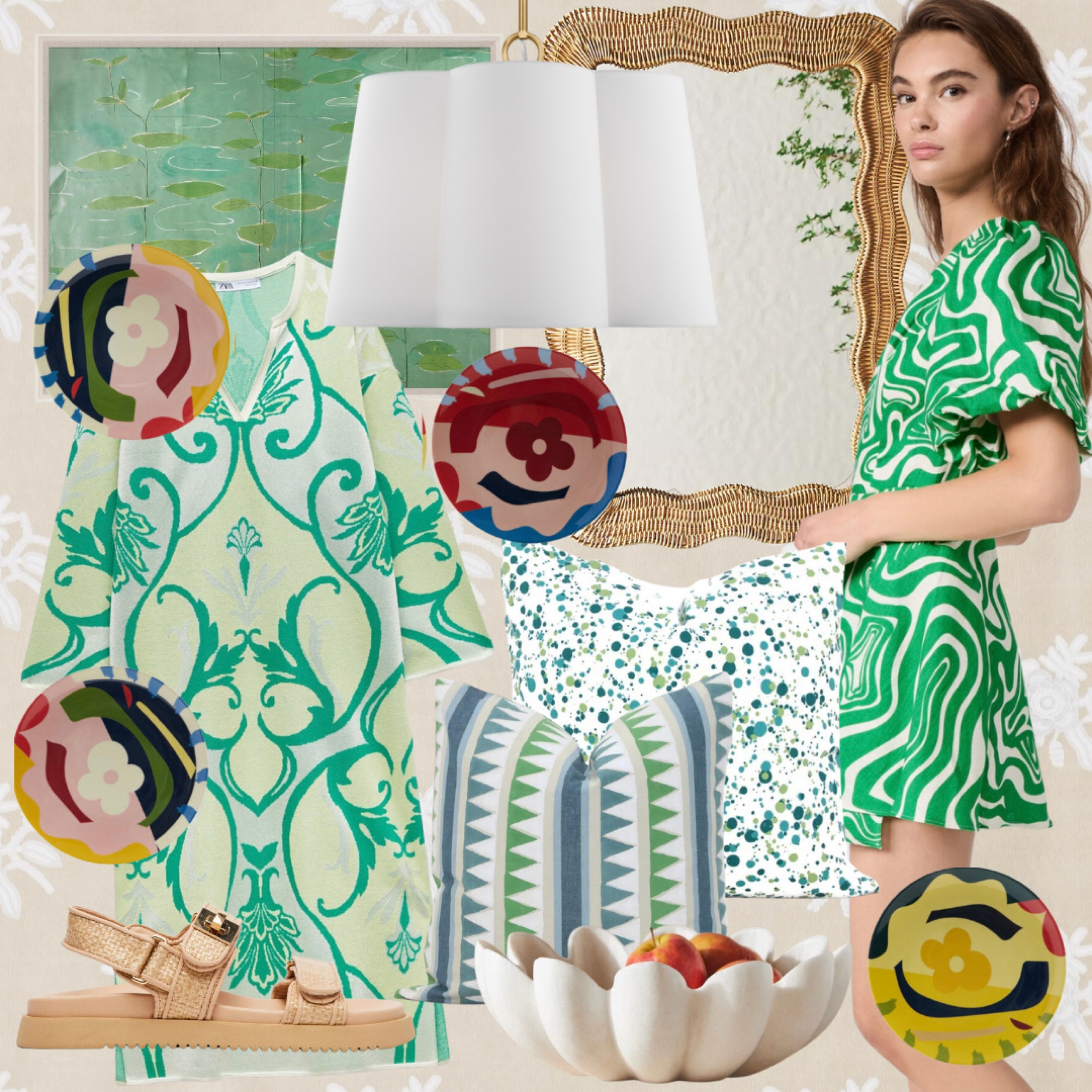 Pretty finds on my mind!
Scalloped pendant; puff sleeve dress; kaftan; centerpiece bowl; raffia sandals; dessert plates; framed wall art; throw pillows; rattan mirror

#LTKFind #LTKhome #LTKshoecrush