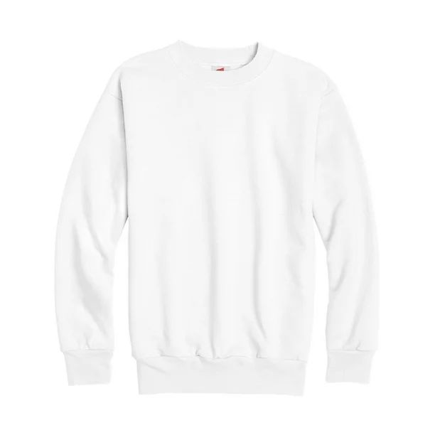 Hanes Boys EcoSmart Fleece Crew Neck Sweatshirt, Sizes XS-XL | Walmart (US)