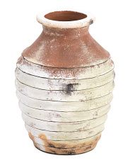 12in Terracotta Antique Look Vase | Marshalls