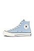 Converse Chuck 70 No Waste Canvas Sneaker in Light Armory Blue, Egret, & Black from Revolve.com | Revolve Clothing (Global)