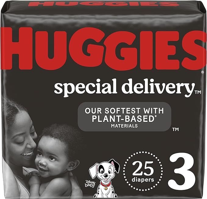 Hypoallergenic Baby Diapers Size 3 (16-28 lbs), Huggies Special Delivery, Fragrance Free, Safe fo... | Amazon (US)