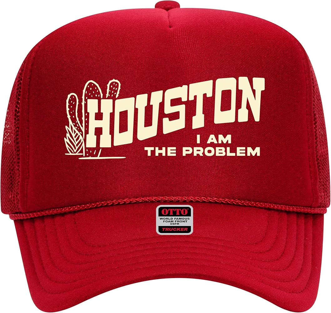 Houston I Am The Problem Trucker Hat - Premium Snapback for Men and Women - Vintage Cowboy Funny ... | Amazon (US)