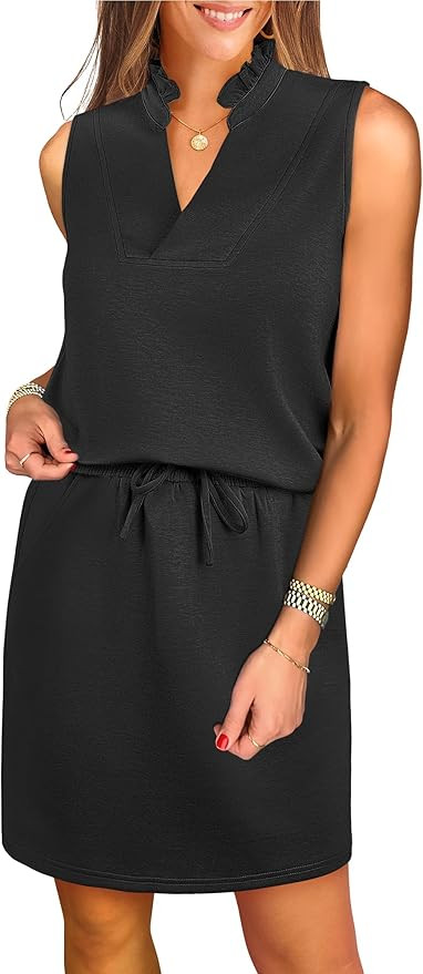 ANRABESS Womens 2 Piece Outfits Tennis Workout Summer Sets Sleeveless Top And Skirt 2025 Casual L... | Amazon (US)