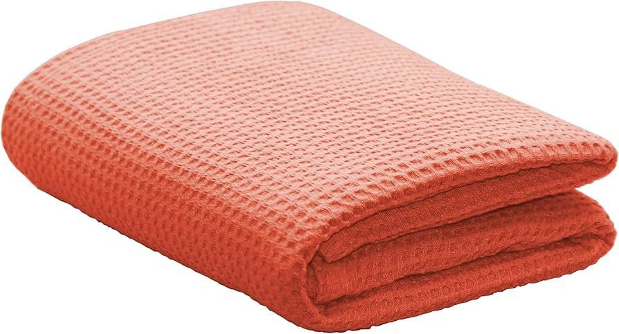 Bath Towels|100% Cotton Towels|Waffle Bathtowel 28x55 Inch|Lightweight Absorbent Quick Dry Luxury... | Amazon (US)