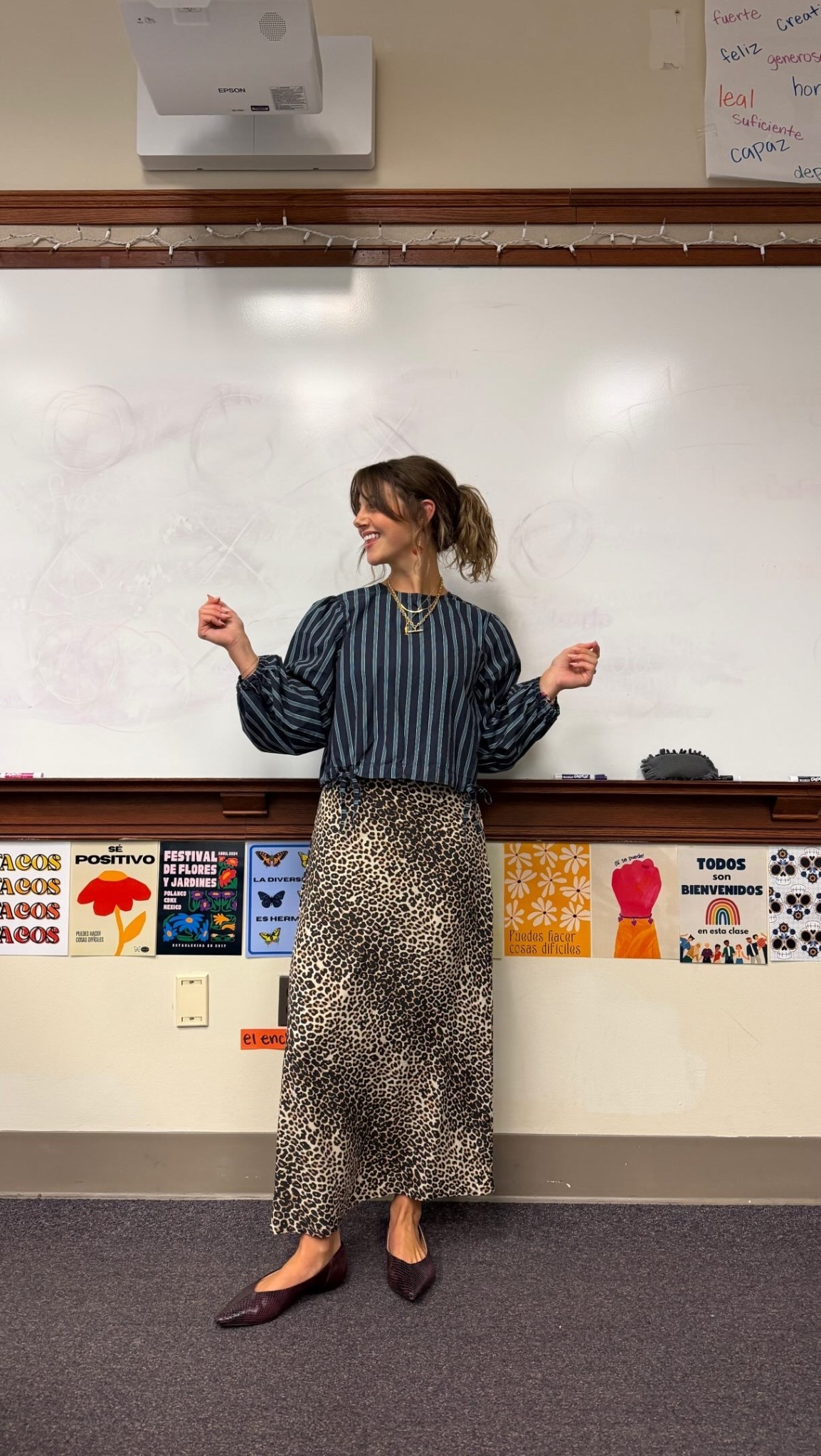 fall teacher outfits loading… 🌀🤎🐆🌞🍒 

now that the weather isn’t 90° every day in dc I feel like I’m started to get more into fall dressing! I’m a summer girly through and through but I’m happy about it!

#trendyteacher #backtoschooloutfits #patternmixing #fashiongirly #teacherootd