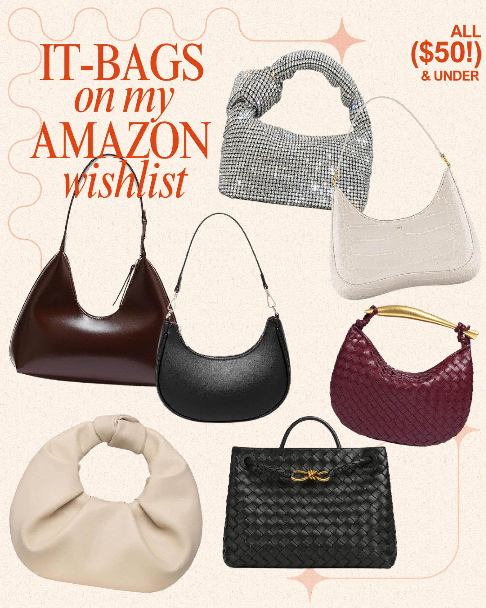 It bags on Amazon! Loving the quiet luxury look, but at a better price! 

#LTKitbag #LTKfindsunder50