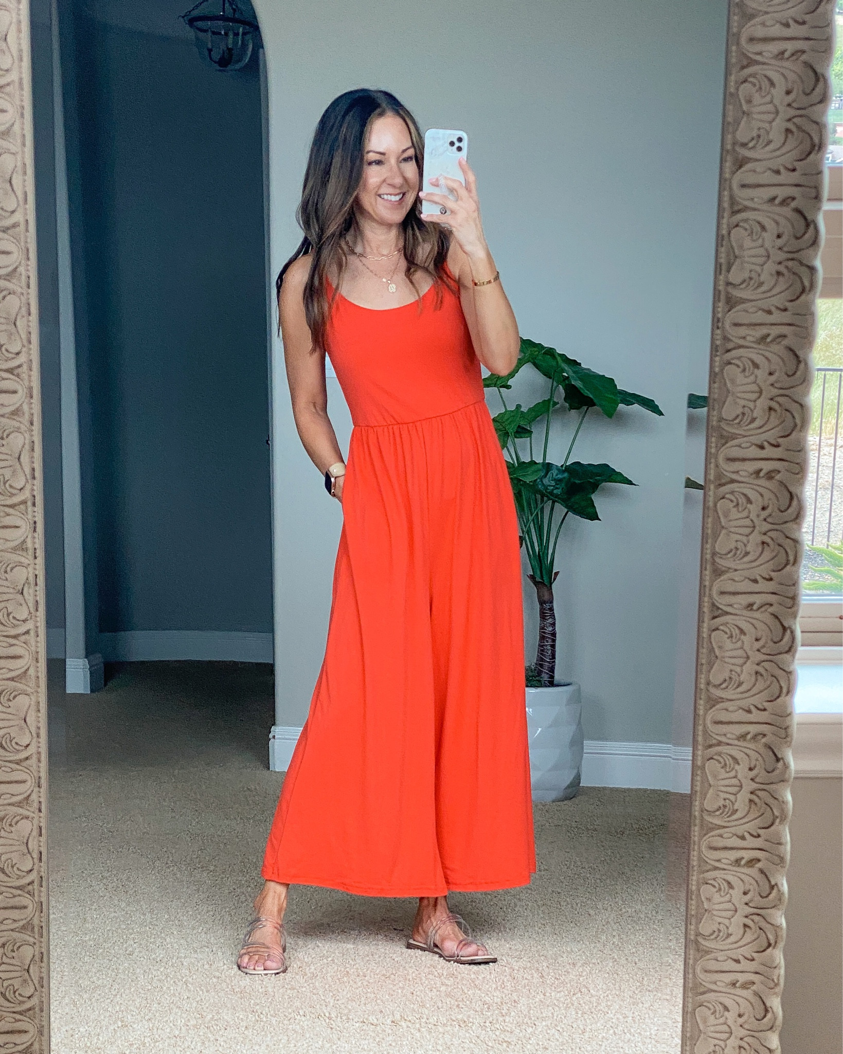 This Orange Dress is One of My Amazon Top 10 Outfits in May🧡
Get all the links & details at: 
www. Everydayholly.com

Orange dress sun dress summer colors  colorful  bright summer dress 

#LTKFind #LTKstyletip