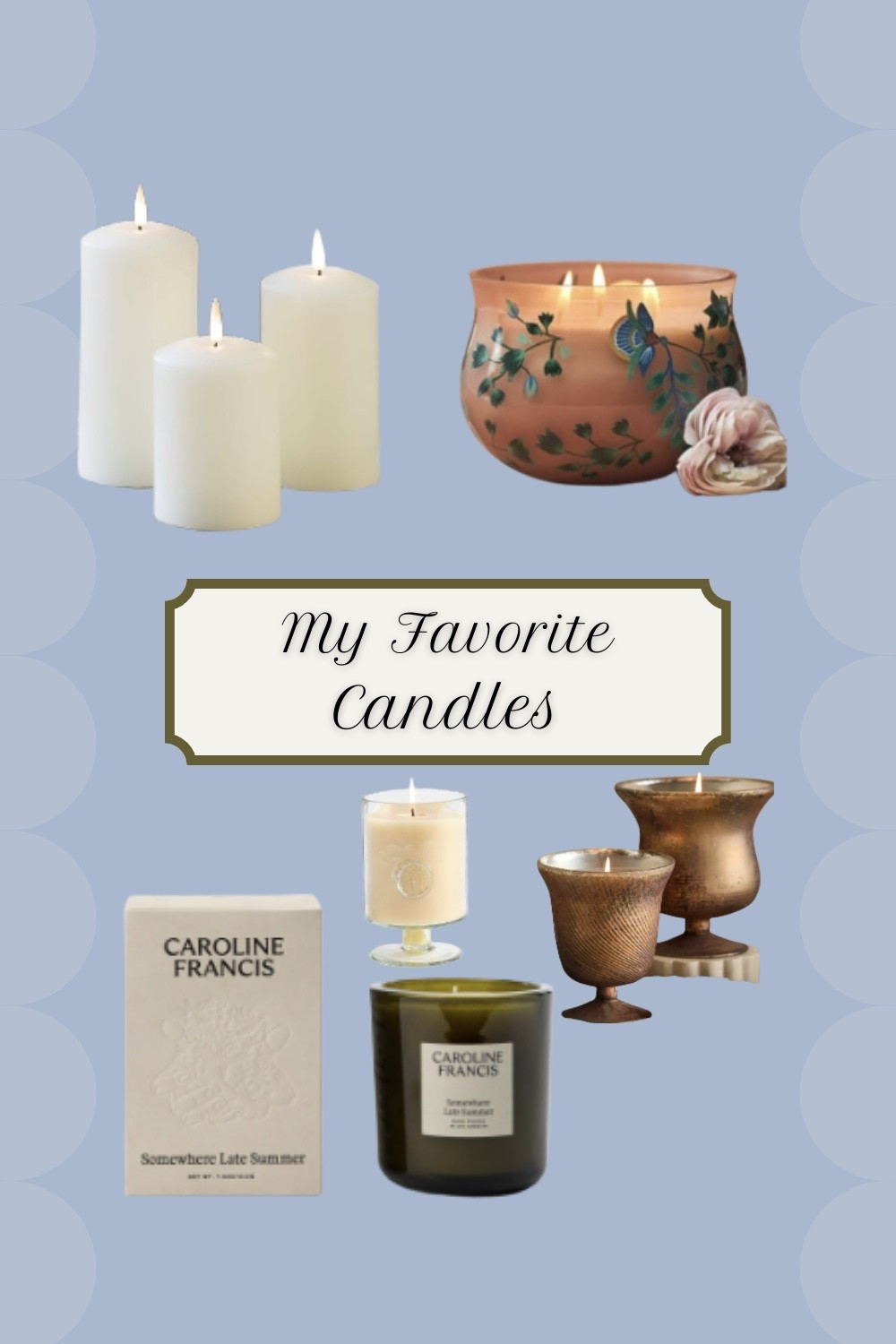My favorite scented and faux candles 

#LTKFindsUnder100 #LTKHome