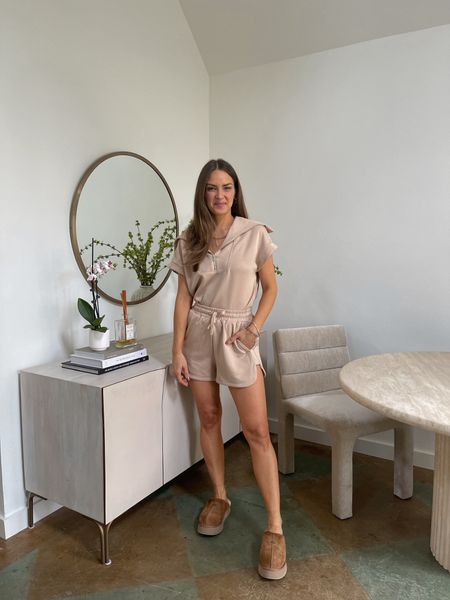 Amazon loungewear. This set is perfect for spring! Comes in 10+ colors & is under $40. I'm wearing a size S // amazon fashion, amazon finds, spring outifts, spring fashion, amazon spring fashion