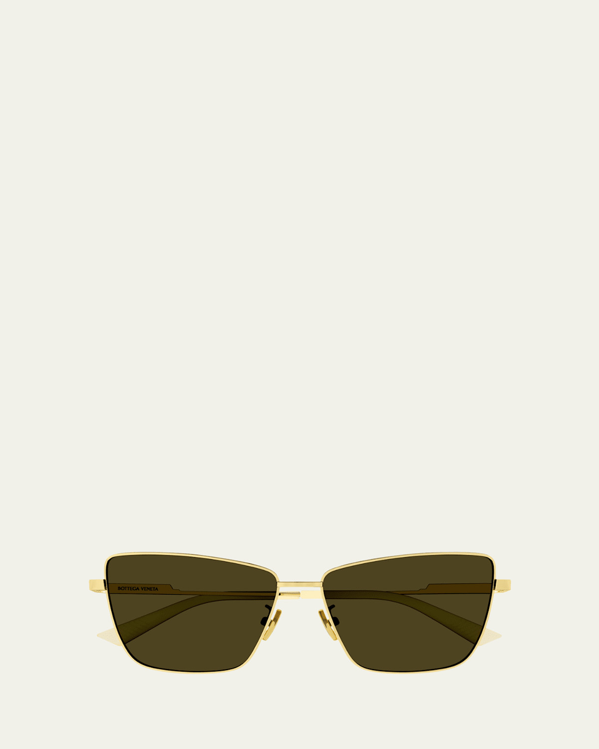 Rectangle Golden Metal Sunglasses | Bergdorf Goodman